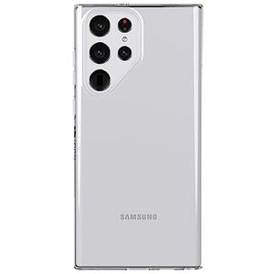 Tech21 Evo Lite Clear beschermhoes voor Samsung Galaxy S22 Ultra, transparante beschermhoes met 8 voet, valbescherming