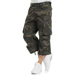 Brandit Brandit Industry 3/4 cargoshorts voor heren, Darkcamo