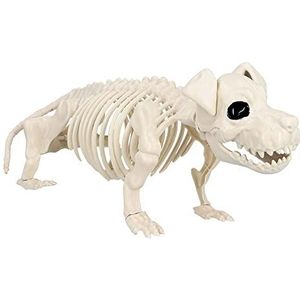 Boland 72416 skelet voor honden, maat 52 cm, beweegbare mond, hond, vanger, kunststof, decoratie voor Halloween, carnaval of themafeest