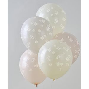 Ginger Ray Lentefeestdecoraties van latex met 5 ballonnen in crème, roze en perzik, pastel