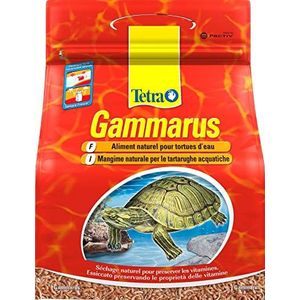 Tetra Gammarus - 100% natuurlijk voer voor waterschildpadden - gedroogde garnalen - rijk aan calcium, vezels en minerale zouten - 4L (400g)