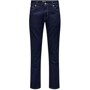 ONLY & SONS Onsloom Slim D.blue 4078 Jeans voor heren, Donkerblauw denim