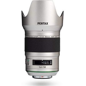 HD PENTAX-D FA*50mmF1.4 SDM AW Silver Edition: beperkte hoeveelheid, hoogwaardige optische generatie, nieuwste stertechnologieën met hoog contrast en super scherpte