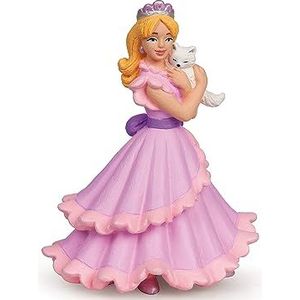 Papo - Figuren om te verzamelen – prinses met een kat – roze – betoverende wereld – meerkleurig – geschikt voor meisjes en jongens – kinderen vanaf 3 jaar