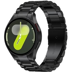 Netolo Reservearmband met één klik, compatibel met Samsung Galaxy Watch 6/Galaxy Watch 4, metalen roestvrijstalen armband voor Galaxy Watch 5/5 Pro 45 mm/Watch 4 6 Classic