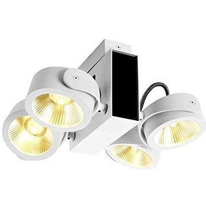 SLV TEC LED plafondlamp KALU CW wit / zwart 60° 3000K