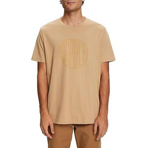 ESPRIT 083ee2k319 T-shirt heren, 270/beige.