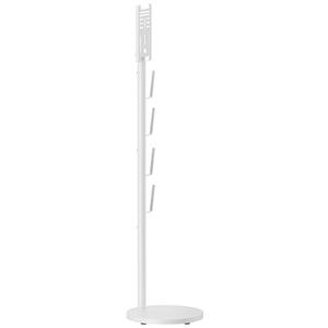 PureMounts Universele stofzuigerhouder compatibel met Dyson, Philips, Samsung, Bosch, Miele, Anyson, Xiaomi, vloerhouder, accessoirehouder, wit