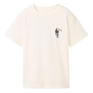 TOM TAILOR T-shirt voor jongens met print, 12906 - wolwit.