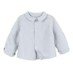 Gocco Oxford overhemd met lange mouwen, gestreept, donkergroen, regular, voor baby's, donkergroen, Donker watergroen