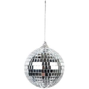 Boland 00700 - Discoballenset, 6 stuks, diameter 8 cm, zilver, glanzend, mozaïek, decoratie, feestplaats, disco, carnaval, themafeest