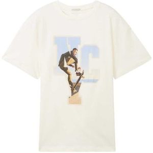 TOM TAILOR T-shirt pour garçon, 12906 – Wool White., 176