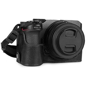 MegaGear Ever Ready halve tas voor Nikon Z30 (echt leer), zwart., cameratas