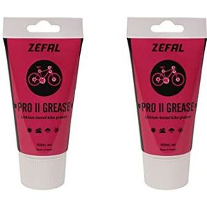 ZEFAL Pack Pro II Grease – twee tubes van 150 ml fietsvet – ideale prestaties fietskettingvet – vetlager, trapas en zadelpen – 2 x 150 ml vettube