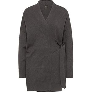 bridgeport Cardigan pour femme, Mélange de gris foncé., XL-XXL