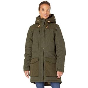 Fjallraven Singi Wool W Sport Gewatteerde parka voor dames, Groen (Diep Woud)