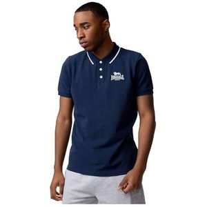 Lonsdale Ballygalley poloshirt voor heren, Navy / Wit