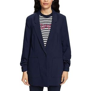 ESPRIT 083ee1g415 blazer voor dames, Navy Blauw