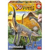 Educa - Brachiosaurus Creature puzzel, monteer je eigen 50 cm lange en 47 hoge 3D-dinosaurus, 101 stukken gerecycled dik karton, fotorealisten, vanaf 5 jaar (19383)
