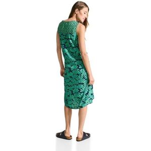 Cecil B144066 Zomerjurk voor dames, mix met print, Verse appelgroen