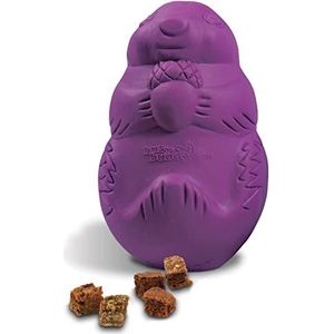 PetSafe – Hondentraktatie dispenser speelgoed, eekhoorn Busy Buddy Squirrel Dude, natuurlijk rubberen spel, veilig en niet giftig, hard en kauwbestendig, vanille geur, maat L