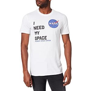 Brands In Limited NASA I Need My Space Heren Hoodie Wit (White Wht) XXL, Wit (Wit Wht)
