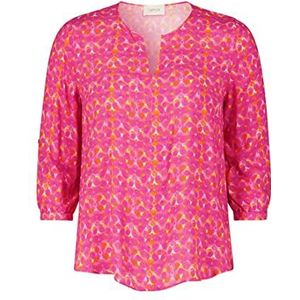 Cartoon Damesblouse, Roze/Oranje