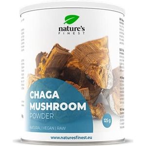 Nature's Finest Chaga-poeder, 100% puur natuurlijk chaga-paddenstoelpoeder, versterkt de immuniteit, vermindert ontstekingen, antioxidant, kwaliteit getest door derden