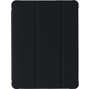 Compatibel met iPad 10,2 inch 9/8/7e generatie, 3-in-1 schokbestendig, robuuste beschermhoes met penhouder en 360 graden draaibare standaard, zwart + blauw