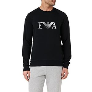 Emporio Armani sweatshirt, badstof, voor heren, sweatshirt, zwart.