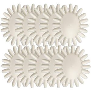 Lalill Nagelpresentatiesticks 10 stuks - zonnestandaard - display sticks fan practice starter ring - ovaal palet ter illustratie van nagellak (melkachtig)