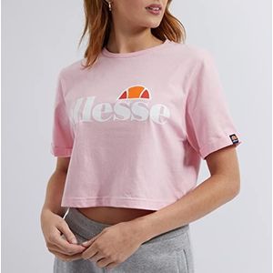 ellesse Alberta Cropped T-shirt voor dames, 1 stuk, Lichtroze