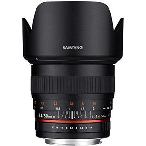 Samyang SY50M-N Prime 50mm F1.4 vaste telelens voor Nikon Digital SLR