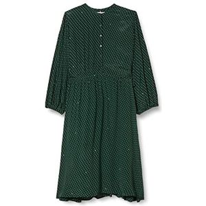 Tommy Hilfiger CRV Schroeven crêpe Pais Midi Dress Ls nauwsluitende en uitlopende jurken, Small Paisley Hunter, 52 Dames, Small Paisley Hunter, 52, Small Paisley Hunter