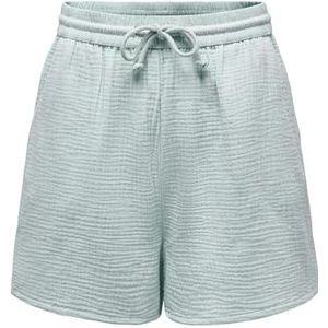 ONLY Onlthyra Noos Wvn Shorts Trendy Shorts met normale pasvorm voor dagelijks gebruik voor dames (1 stuk), Harbor Gray, L