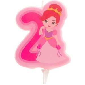 Dekora - 345262 kaars prinses | verjaardagskaars 2D de prinses voor kindertaarten - nummer 2