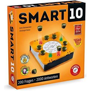 Piatnik 7167 - Smart 10 | Het revolutionaire veelzeggende bordspel I Voor quizliefhebbers | Wie is de quizkoning | Vanaf 14 jaar | Kennisvragen van A tot Z | Voor onderweg en thuis