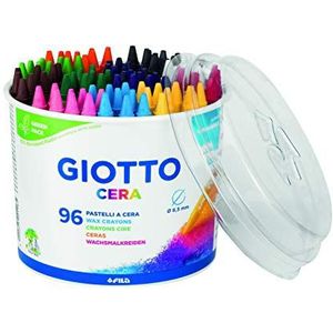 GIOTTO Cera - Pot met 96 waskrijtjes