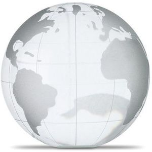 Globe terrestrischer van glas, papier of trofee wereldkaart