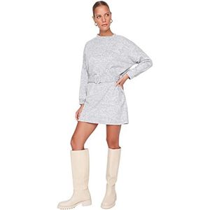 TRENDYOL Dames Mini Shift jurk, grijs, XS, grijs.