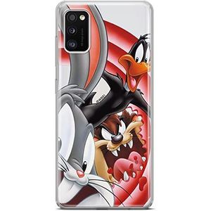 ERT GROUP Origineel en gelicentieerd Looney Tunes 006 beschermhoes voor Samsung A41 - Perfect aangepast aan de vorm van de mobiele telefoon, gedeeltelijk transparant