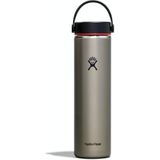 HYDRO FLASK - Lightweight Water Bottle 710 ml (24 oz) Trail Series - Vacuum Insulated Stainless Steel Reusable Water Bottle with Leakproof Flex Cap - Wide Mouth - BPA-Free - Slate