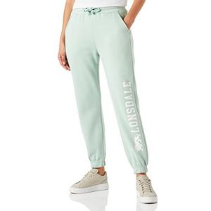 Lonsdale Pittentrail dames sweatbroek, pastelgroen/wit, L, pastelgroen/wit