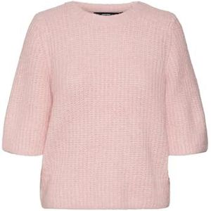 VERO MODA Vmawsome Boo trui met ronde hals, 2/4, gebreide trui voor dames, Snoep