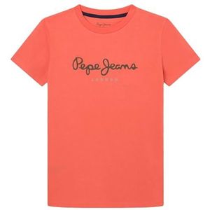 Pepe Jeans New Art N T-shirts voor jongens, Oranje (Burnt Orange)