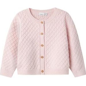 NAME IT Nbflomille Ls Knit Card Cardigan Bébé Fille, Festival Bloom, 50