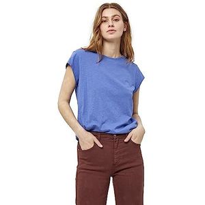Minus Leti T-shirt à manches courtes et col rond pour femme, 7330 Iris Bloom Violet, XL