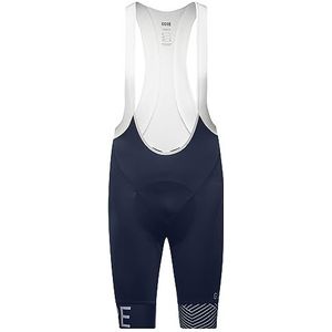 GORE WEAR C5 Opti Bib Shorts+, voor heren, donkerblauw/wit, L, 100162