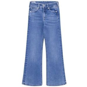 Pepe Jeans Slim Fit Flare Hw Jr Pg201677 Jeans voor meisjes, Blauw (Denim-ir2)