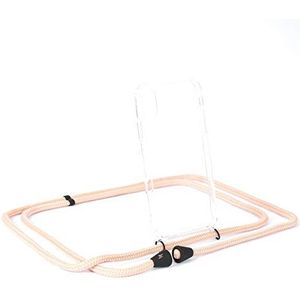 Laju telefoonketting compatibel met iPhone 7/8 (telefoonhoes om om te hangen) in roze (beschermhoes met riem)